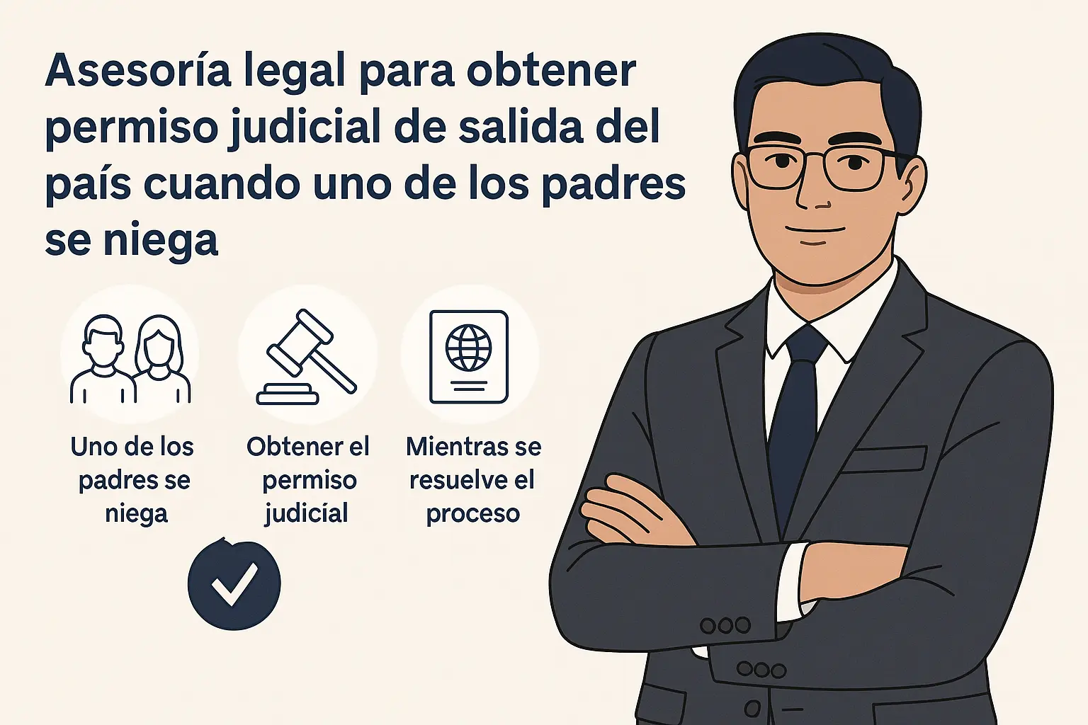 Abogado colombiano para resolver negativa de permiso de salida de menores