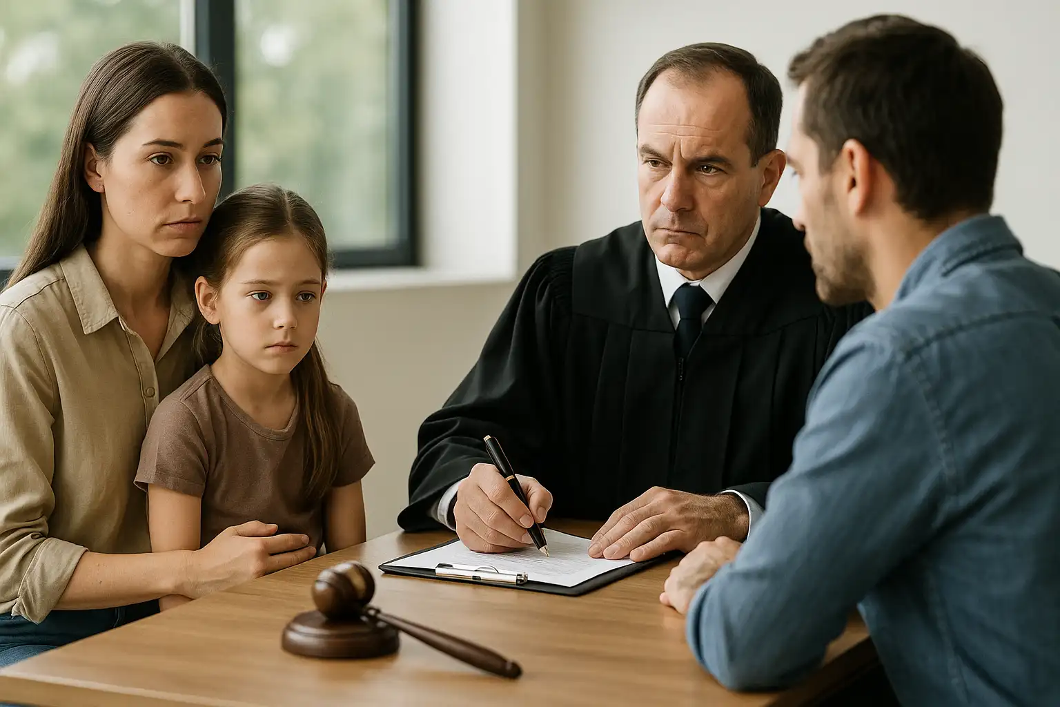 Cómo solicitar la regulación de visitas ante un juez de familia