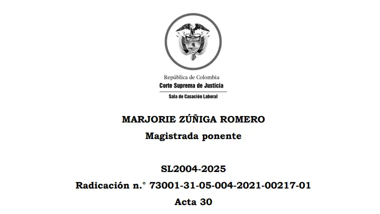  Conciliaciones laborales sin validez en Colombia: fallo SL2004-2025