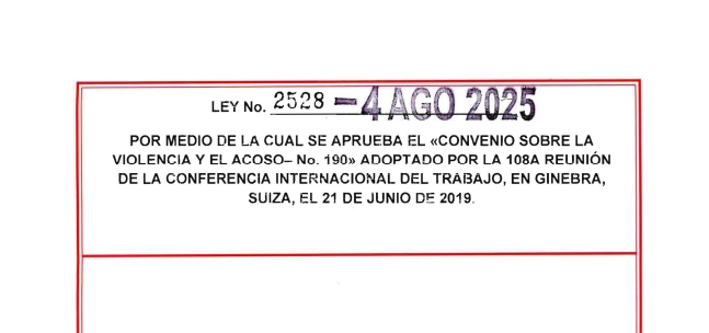 Ley 2528 de 2025: Colombia ratifica el Convenio 190 de la OIT contra la violencia y el acoso laboral