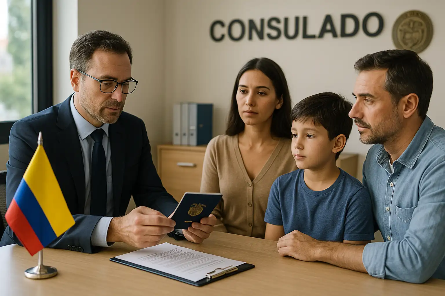 Menores colombianos en el exterior: permiso de salida desde consulado