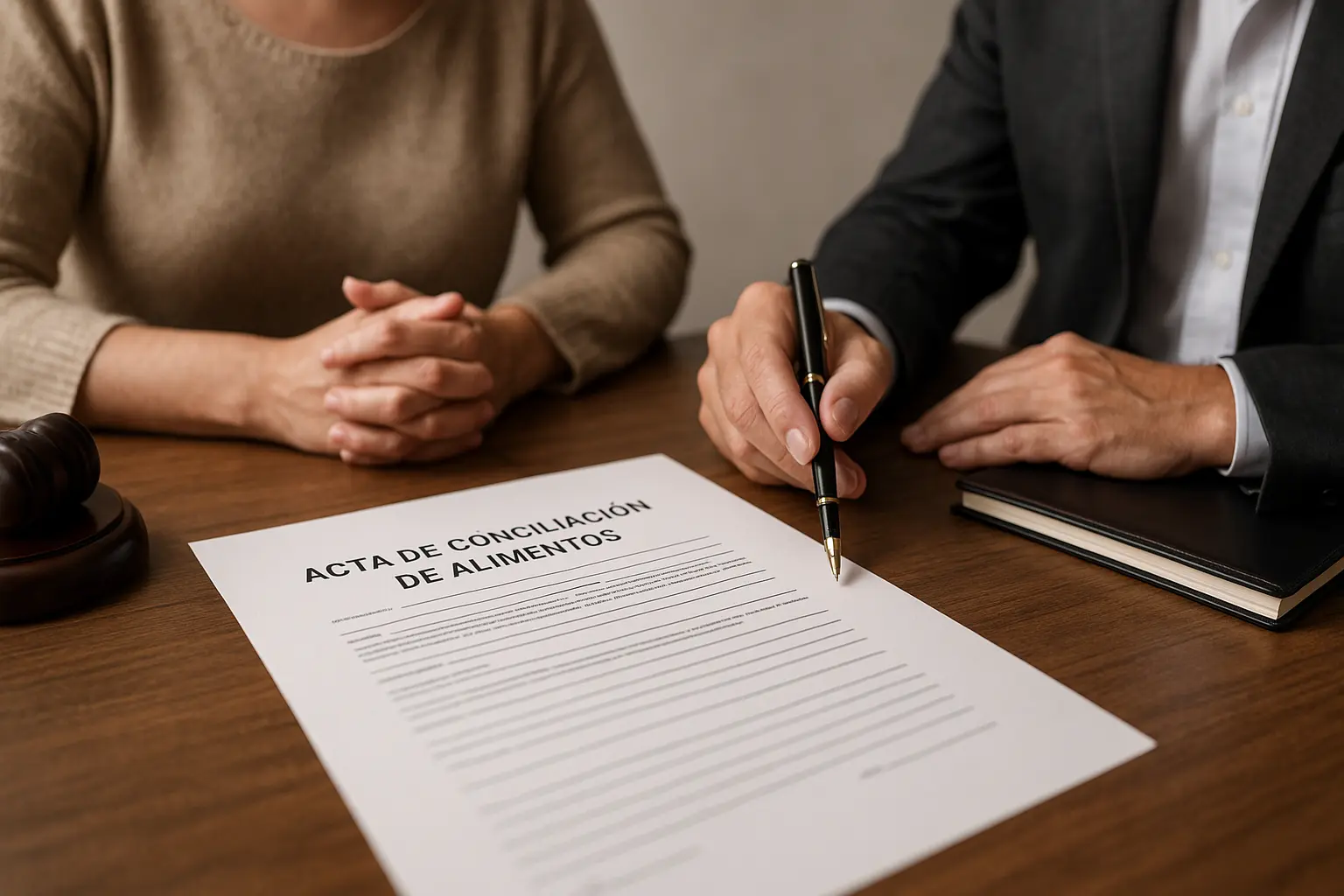 Qué debe incluir un acta de conciliación de alimentos