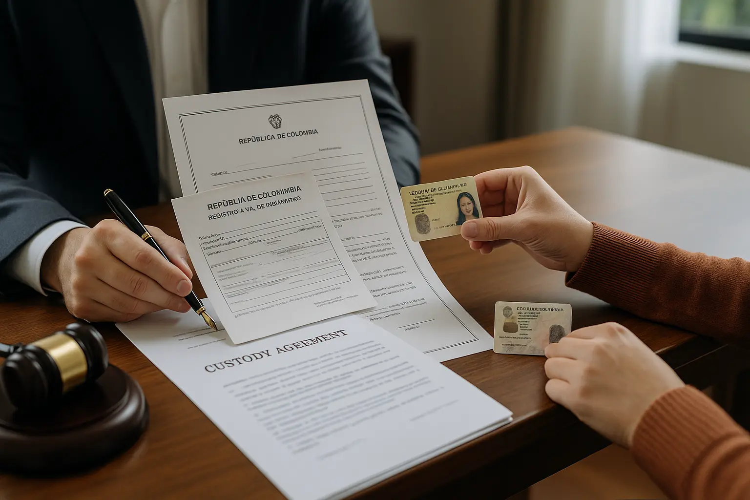 Qué documentos exige la ley para fijar custodia en Colombia