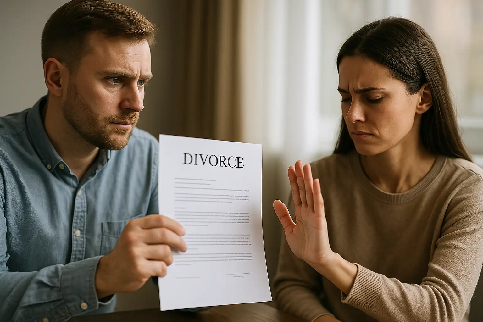 ¿Qué pasa si mi pareja no quiere firmar el divorcio?