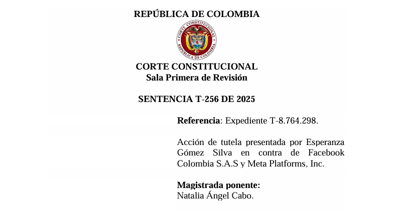 Sentencia T-256 de 2025: Corte Constitucional protege a influencers frente a redes sociales