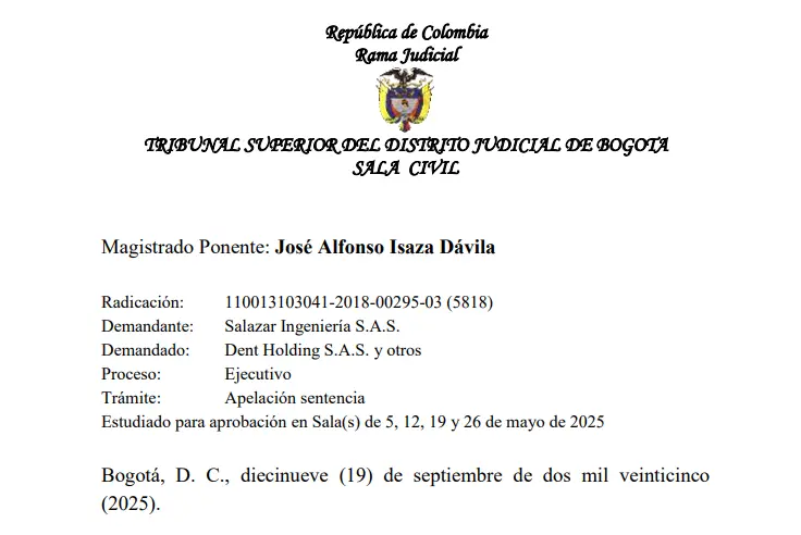 Tribunal confirma ejecución por arriendo comercial pese a defensas de los deudores
