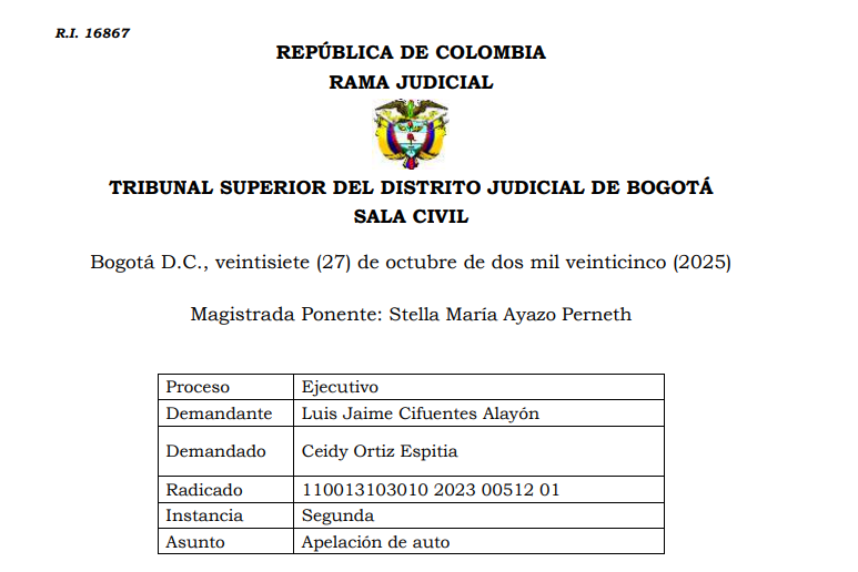 Tribunal de Bogotá reduce honorarios de abogada tras revocatoria de poder en proceso ejecutivo